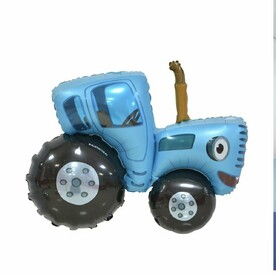 Воздушный шар фигура Синий трактор