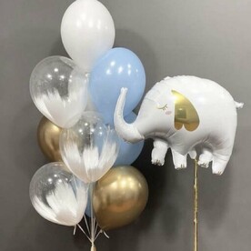 Набор воздушных Шаров и фигура слоник