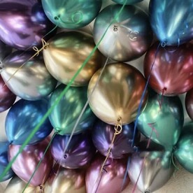 Шары хромированные микс, в потолок 15 шт