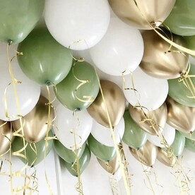 Шары воздушные ,  микс в потолок 25 шт