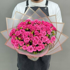 Розы кустовые малиновые Лавли Лидия 15 шт 50 см Q142