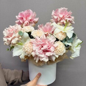 Французские розы Лилии в коробки