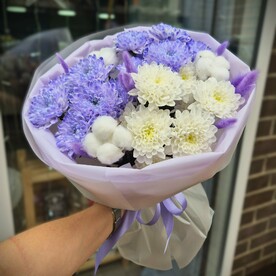 Хризантема с хлопком