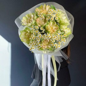 Роза Веги и ромашка