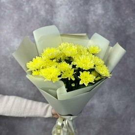 Монобукет из кустовой хризантемы