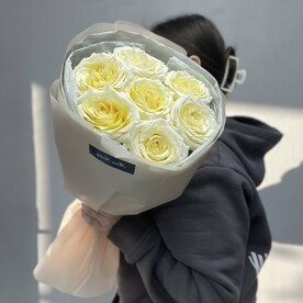 🌸МОНОБУКЕТ🌸из пионовидных роз сорта КендиЛайт