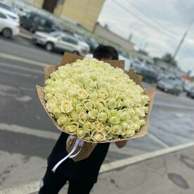 101 белая роза