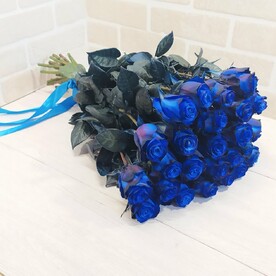 25 синяя роза  Premium