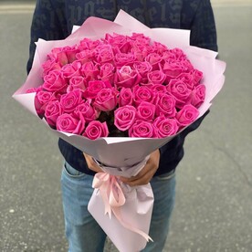 51 розовая роза