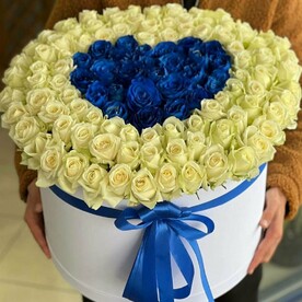 Сердце из  роз