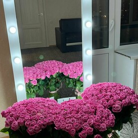 Три букета по 101 розовой розе