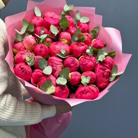 Коралловые пионы