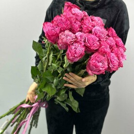 25 Пионовидных Эквадорских роз