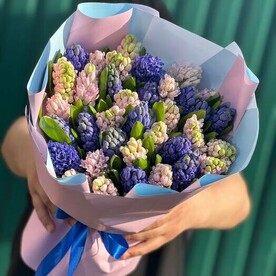Букет из 35 нежных Гиацинтов