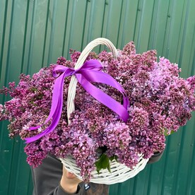 Сирень в корзине