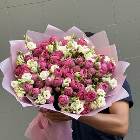 Кустовая Роза с эустомой