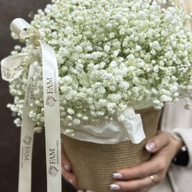 Джутовая корзина ручной