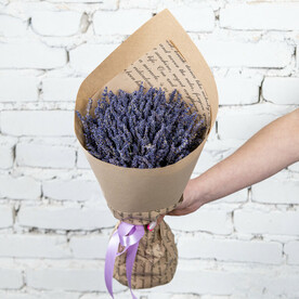 Букет Лаванда в крафте