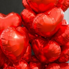 Набор из 3-х красных сердец