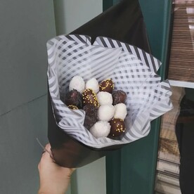 Клубника в шоколаде, Пленка матовая, Пленка дизайнерская