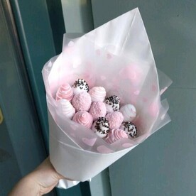 Клубника в шоколаде, Пленка матовая, Пленка дизайнерская