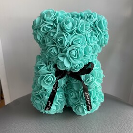 Мишка из 3d роз Тиффани