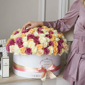 Композиция Нежный микс - полусфера