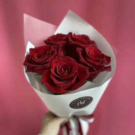 Монобукет из роз 5шт