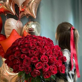 Букет из 101 розы эквадор Сказка из роз