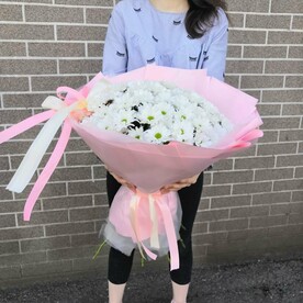 Букет хризантемы Розовый ветер