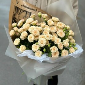 Монобукет из 15и кустовых роз