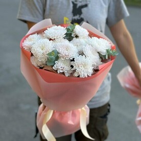 Монобукет из 3х хризантем