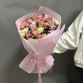 Утонченный букет в пастельной гамме