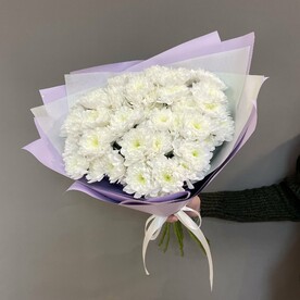 Белые хризантемы 7шт