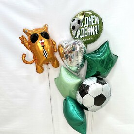 Набор воздушных Шаров с модным котом