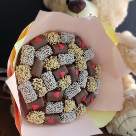 Букет из маршмеллоу в молочном шоколаде