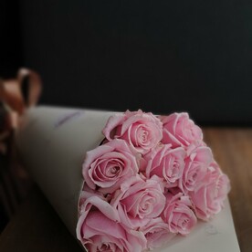 Роза розовая  11.Букет