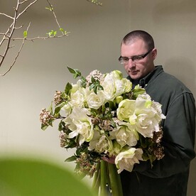 Амариллисы и вибурнум