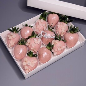 Набор клубники в шоколаде Я люблю тебя 12шт