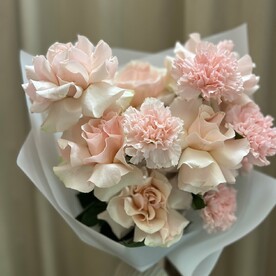 Нежный розовый букет