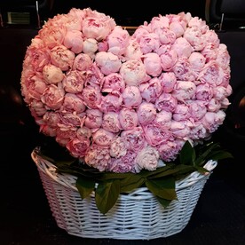 3D Сердца из Пионов