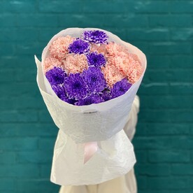 Букет 5 хризантем