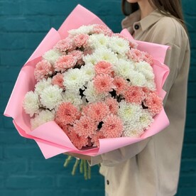 Букет 15 хризантем