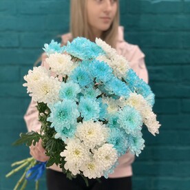 Букет 9 хризантем