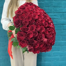 Букет 101 красная роза