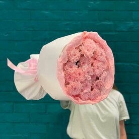 Букет из 5 розовых хризантем