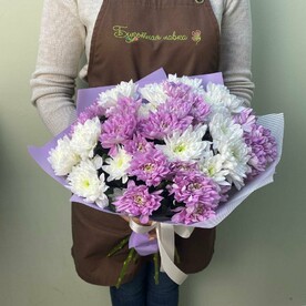 Букет из 9 хризантем