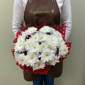 Букет из 5 хризантем