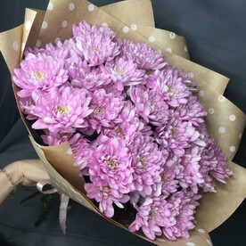 Букет из 5 кустовых хризантем