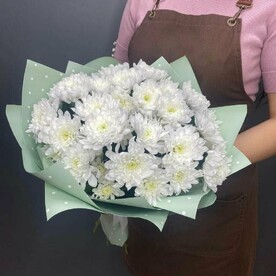 Букет из 5 хризантем